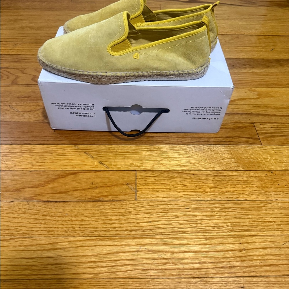 Aldo Mustard Espadrille Slip-On Shoes Size 9
